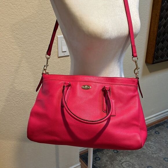 Coach Handbags - Coach Leather Bag Hot Pink